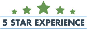 A green banner with three stars and the words " star expert ".