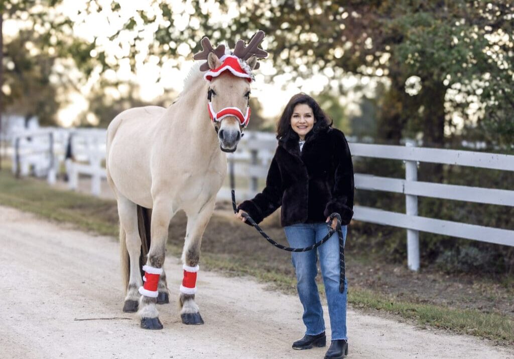 Horse boarding austin, texas Horse and rider standing next to each other. Symbolizing natural leadership and trust